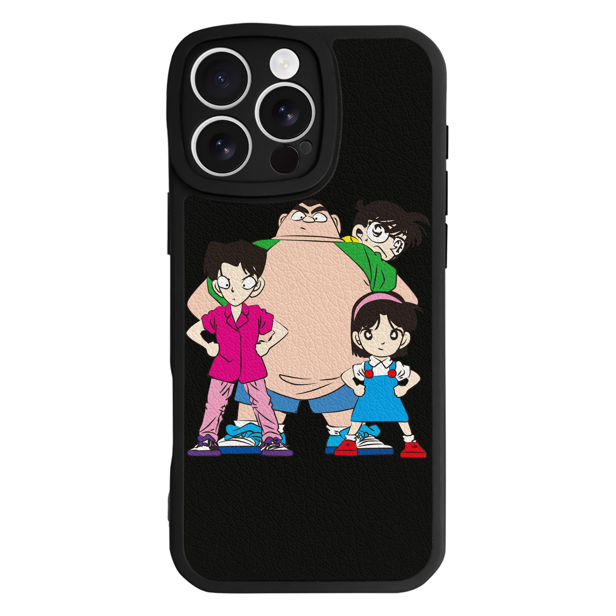 （画像用） 名探偵コナン Detective Conan 【iPhone 16シリーズ対応】シリコンスマホケース（レザー調） 材質：シリコン